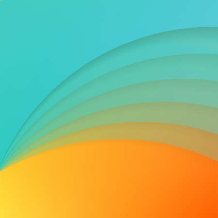 Abstract background with blue paper curvesのイラスト素材