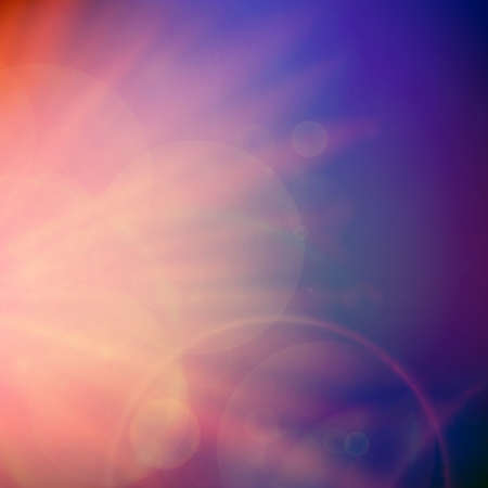 Abstract Sunset on sky with lenses flare  のイラスト素材
