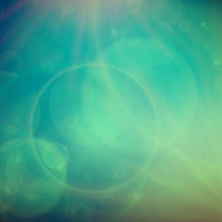Abstract Sunset on sky with lenses flare のイラスト素材