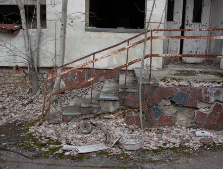 Pripyat Chernobyl Ferris Wheel, Ghost town Pripyat in Chernobylの写真素材
