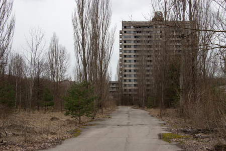 Pripyat Chernobyl Ferris Wheel, Ghost town Pripyat in Chernobylの写真素材
