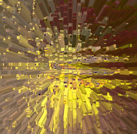Abstract polygonal space low poly dark background with connecting dots and linesの写真素材