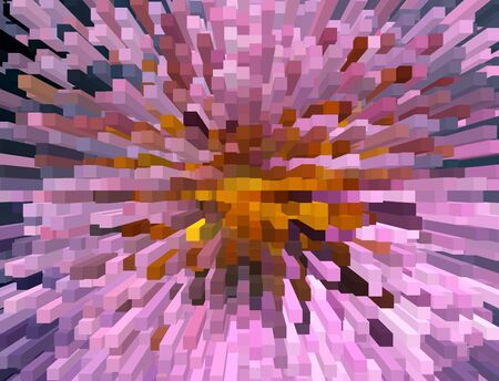 Abstract polygonal space low poly dark background with connecting dots and linesの写真素材