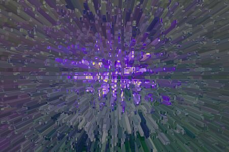Abstract polygonal space low poly dark background with connecting dots and linesの写真素材