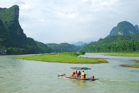 Raft in riverのeditorial素材