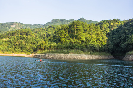 Reservoir sceneryの写真素材