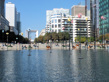 La Defense is the prime high-rise office district of Paris  Many of Parisのeditorial素材