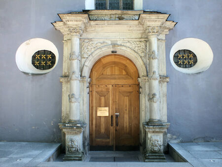 St  Nicholas Church Doorwayの写真素材