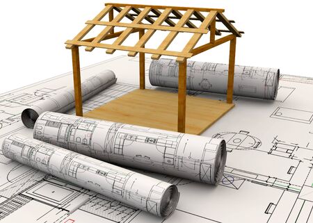 Planning the Home Concept 3Dの写真素材