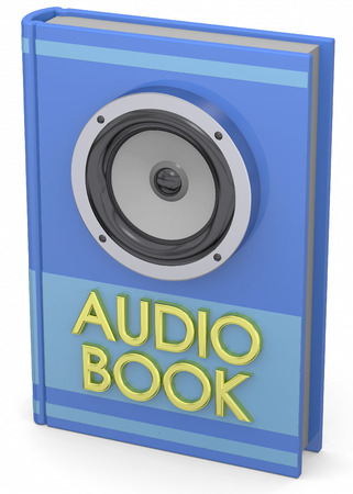 Audiobook Concept on white backgroundの写真素材