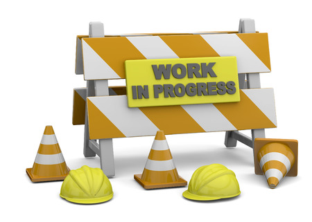 Work in Progress Concept 3Dの写真素材