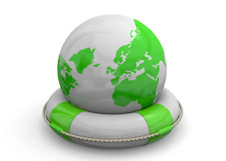 Save the World Concept 3Dの写真素材