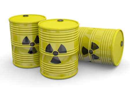 Debris Atomic Energy on white backgroundの写真素材