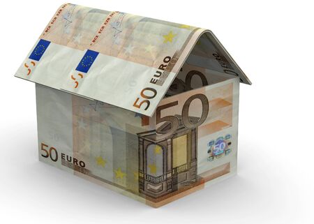 3D Home Made by Moneyの写真素材