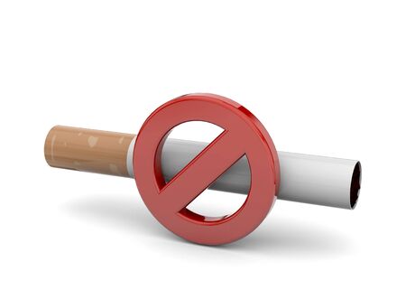 Stop smoking concept - 3dの写真素材