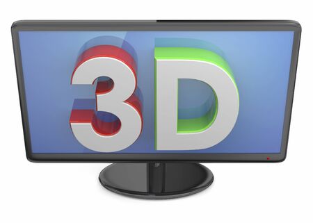 3d tvの写真素材
