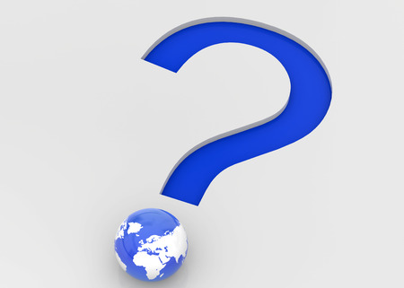 The Question Mark and the Worldの写真素材