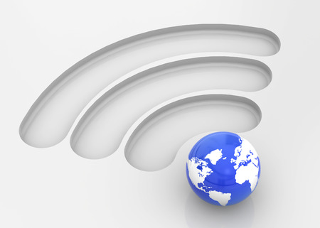 Wifi all over the Worldの写真素材
