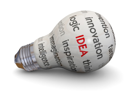 Light Bulb and Idea Conceptの写真素材