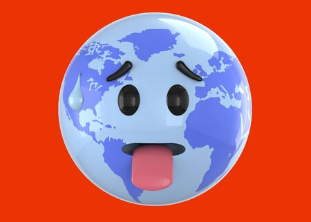 Tired world 3dの写真素材