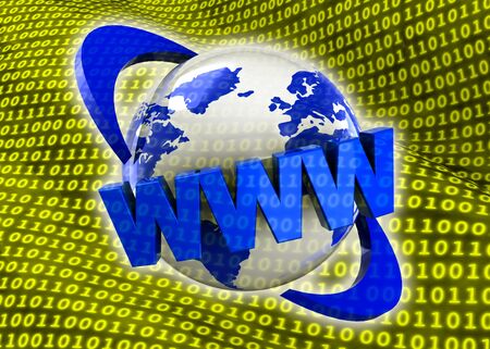 Digital world 3dの写真素材
