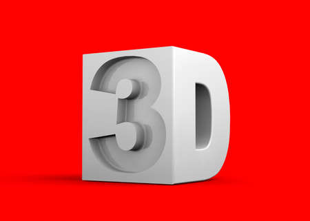 3d Icon on colorful background