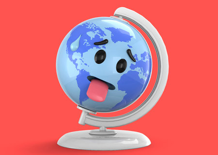 Tired World - 3D Conceptの写真素材