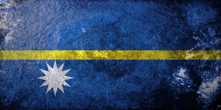 grunge flag of Nauruの写真素材