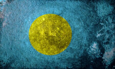 grunge flag of Palauの写真素材