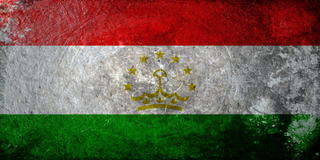 A grunge flag of Tajikistanの写真素材