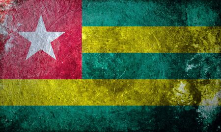 A grunge flag of Togoの写真素材