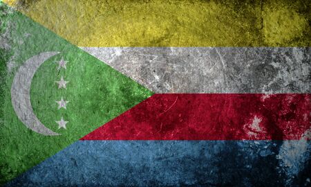 A grunge flag of Comorosの写真素材