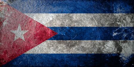A grunge flag of Cubaの写真素材