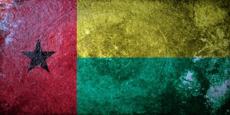 A grunge flag of Guinea-Bissauの写真素材