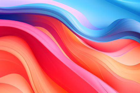Abstract colorful liquid wave background. Generative AI.の素材