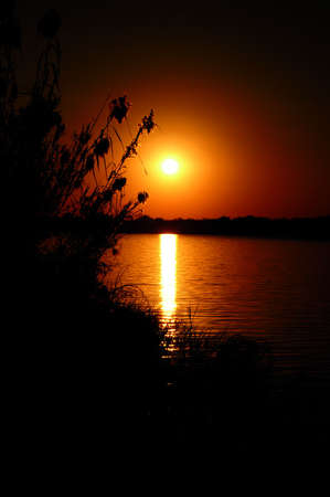 Crimson Sunsetの写真素材