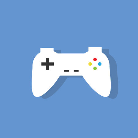 gamepad flat icon design vector illustration
