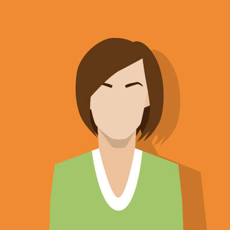 profile icon female avatar woman portraitの写真素材