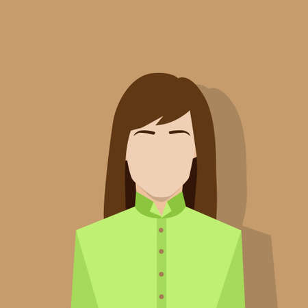 profile icon female avatar woman portraitのイラスト素材