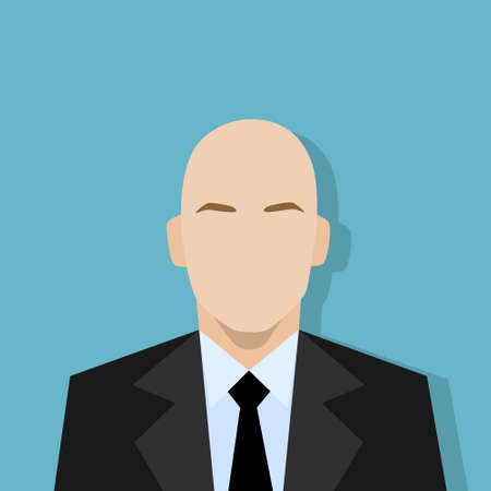 businessman profile icon male portrait flatのイラスト素材