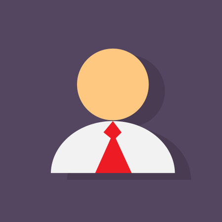 person profile icon flat design vectorのイラスト素材