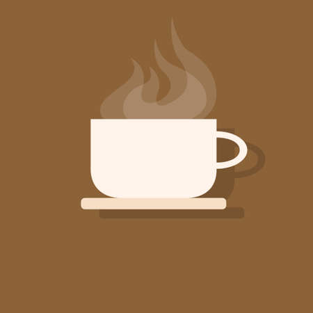 coffee cup icon flat design vectorのイラスト素材