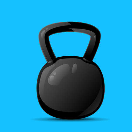 dumbbell sport weights flat icon vectorのイラスト素材