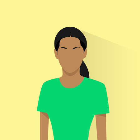 profile icon female african american avatar womanのイラスト素材