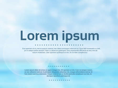 Abstract Colorful Sky Sea Blur Horizon Backgroundのイラスト素材