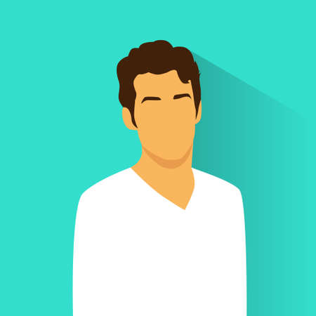 profile icon male hispanic avatar portrait casualのイラスト素材