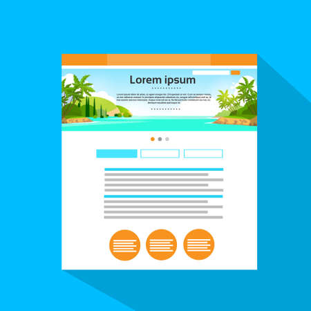 Internet Web Site Page Flat Icon Vectorのイラスト素材
