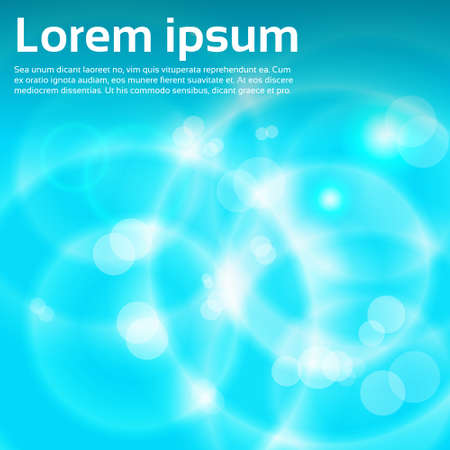 Abstract Blue Water Lights Background with Copy Space Vector Illustrationのイラスト素材