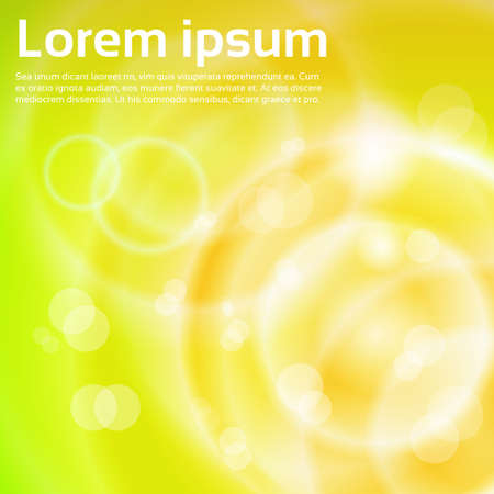 Abstract Yellow Lights Background with Copy Space Vector Illustrationのイラスト素材
