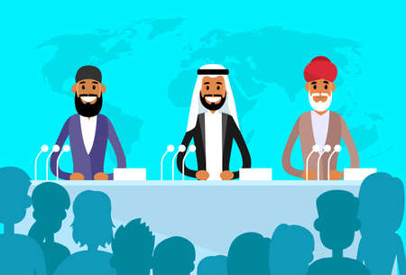 Conference between International Leadersのイラスト素材
